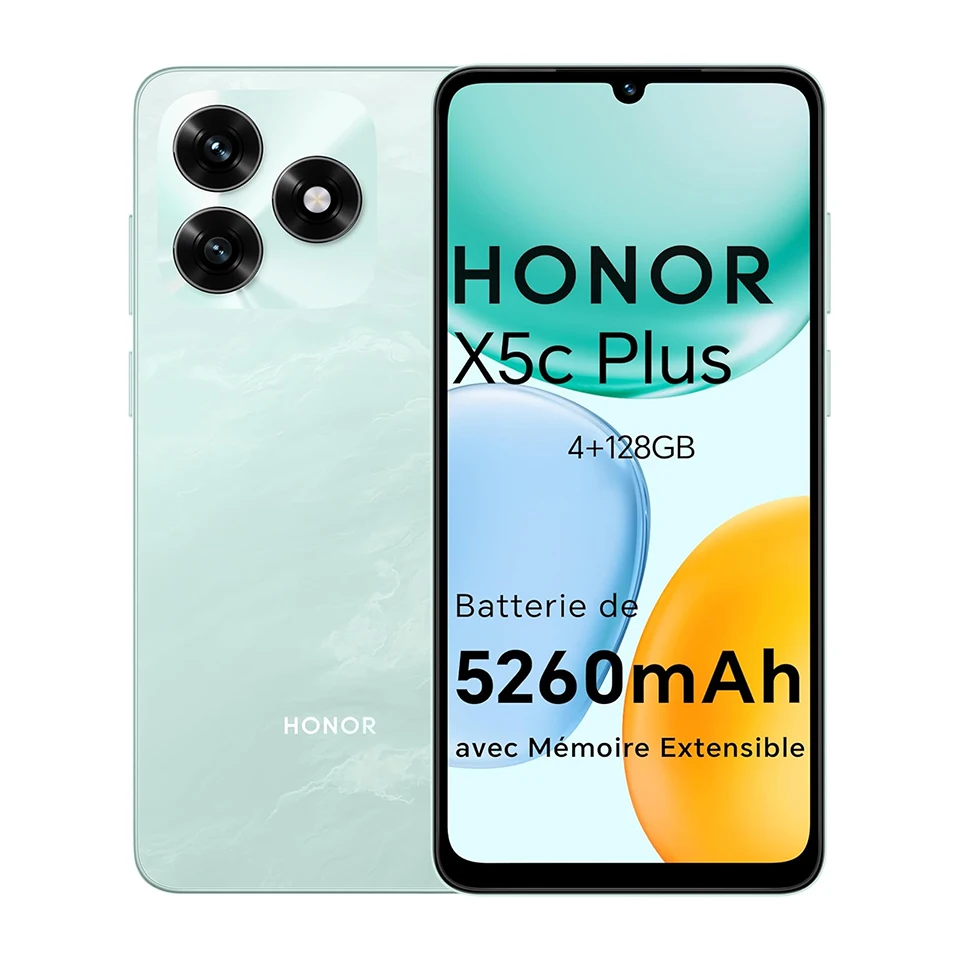 Smartphone EU HONOR X5C Plus 4G, écran 6.74'' 720×1600, MediaTek Helio G81 ARM Mali-G52 MC2, 50MP arrière, 5260mAh, MagicOS 9.0 Kf Aa9fc74e1f52e4b25b853bcd5958766a9a